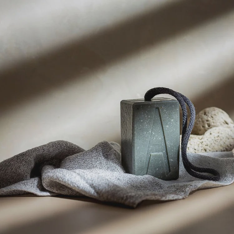 Soap On A Rope - Wild Kelp, Pumice + Activated Charcoal Soap
