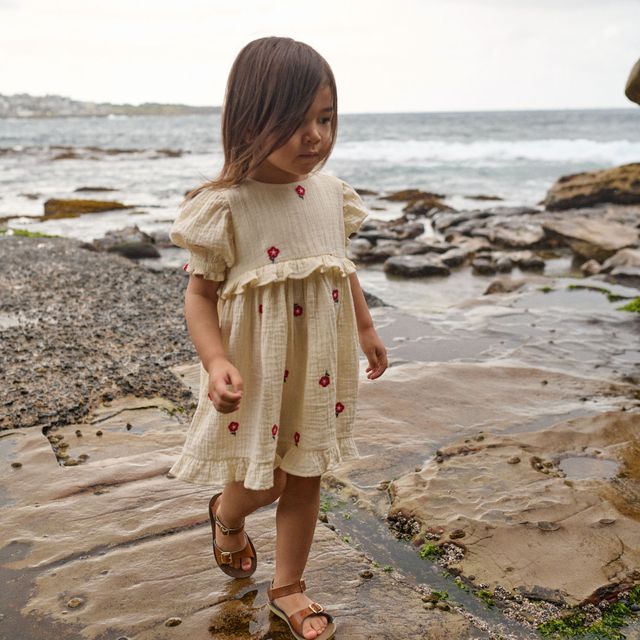 Nature Baby - Valentina Dress - Red Flora