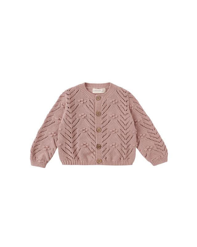 Quincy Mae - Knit Cardigan - Mauve