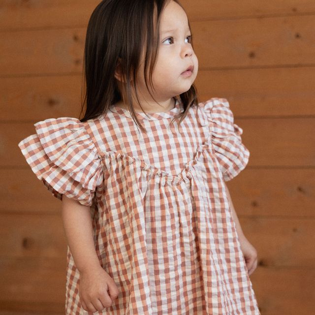 Nature Baby - Una Dress - Dandelion Gingham