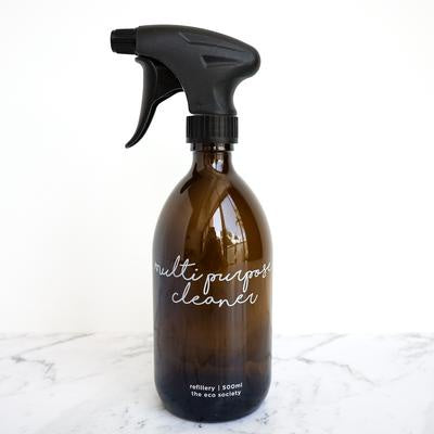 Amber Glass Bottle 500ml - Multipurpose Cleaning