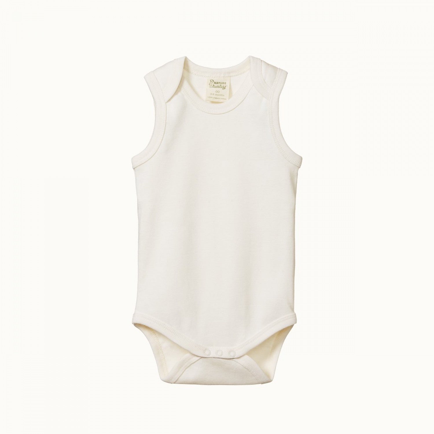 Nature Baby - Cotton Singlet Bodysuit - Natural