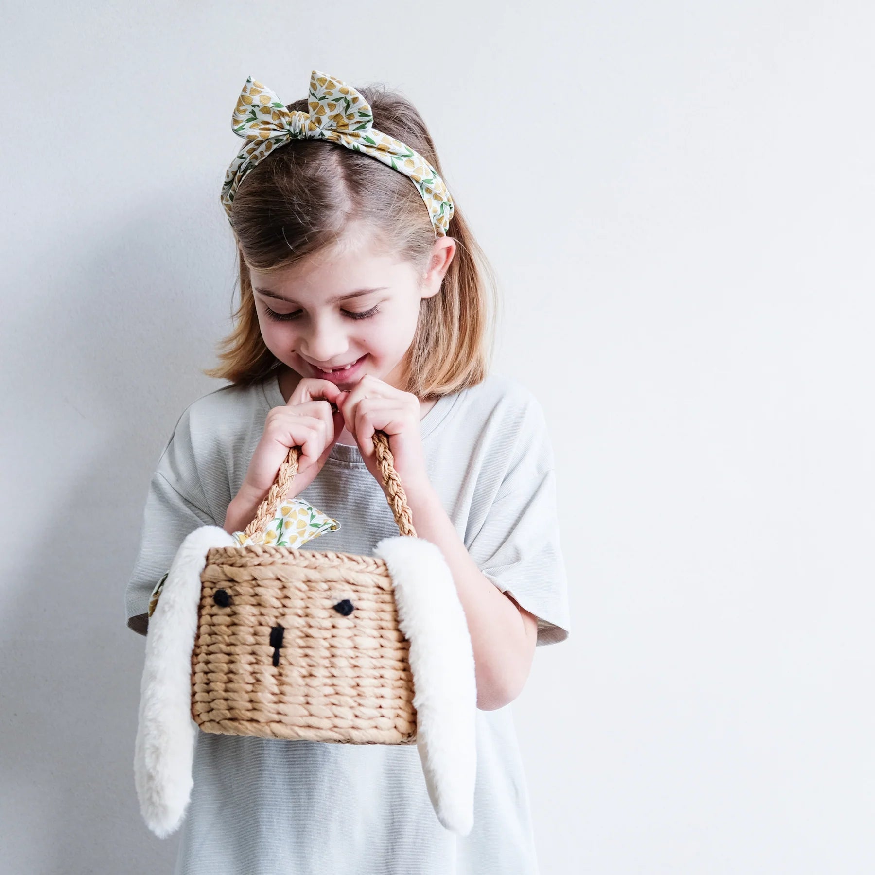 Floral Bunny Basket