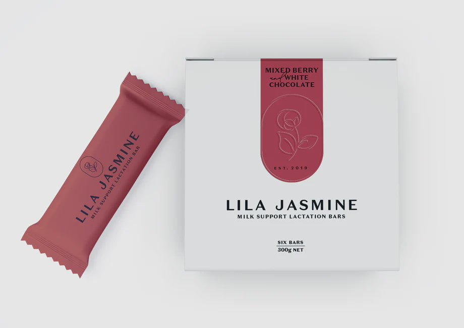 Lila Jasmine - Lactation Bars - Berry + White Choc