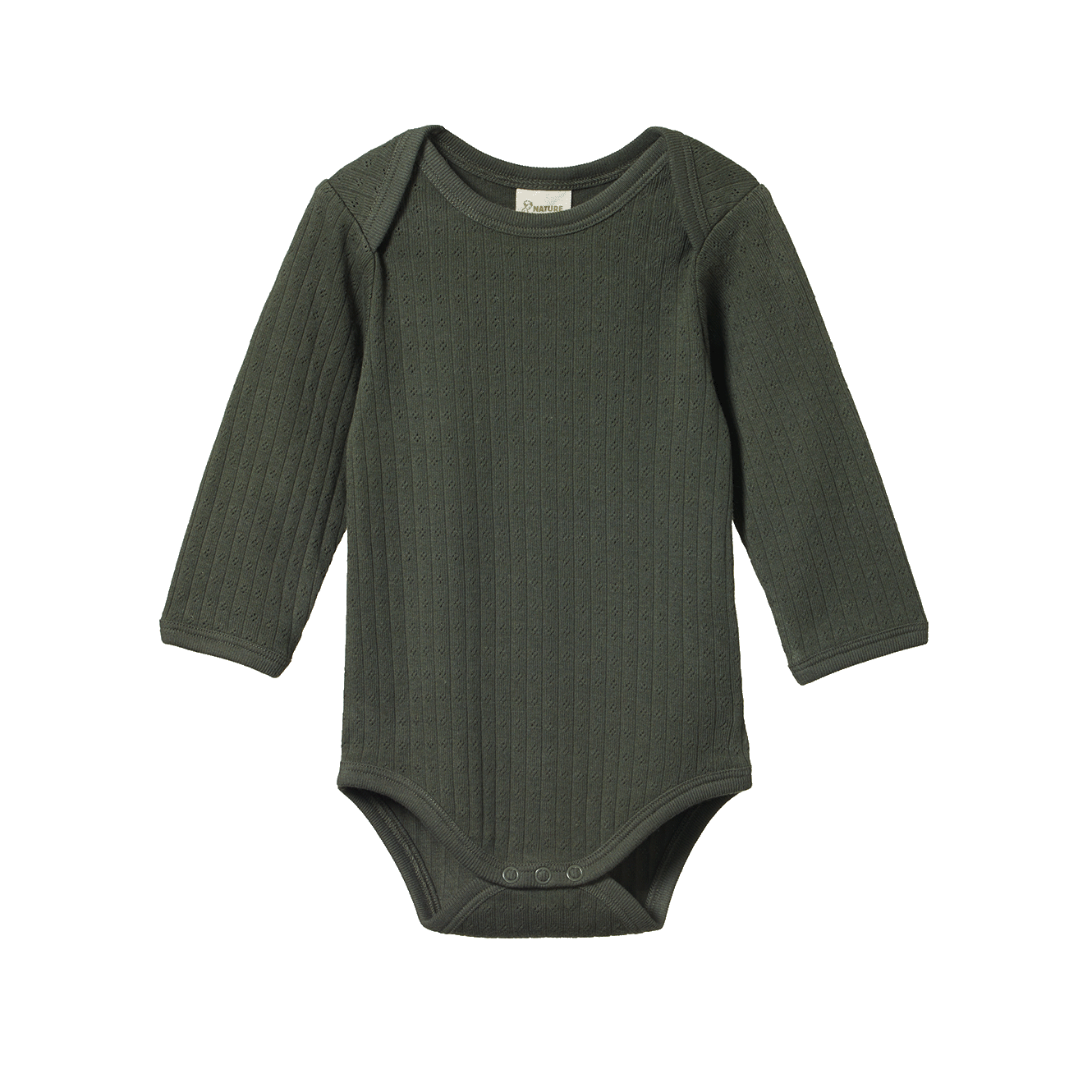 Nature Baby - L/S Bodysuit Pointelle - Thyme