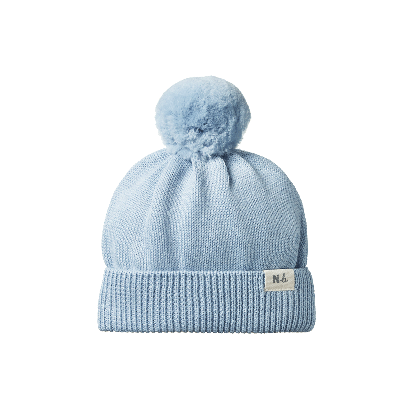 Nature Baby - Merino Pom Pom Beanie - Celestial Blue