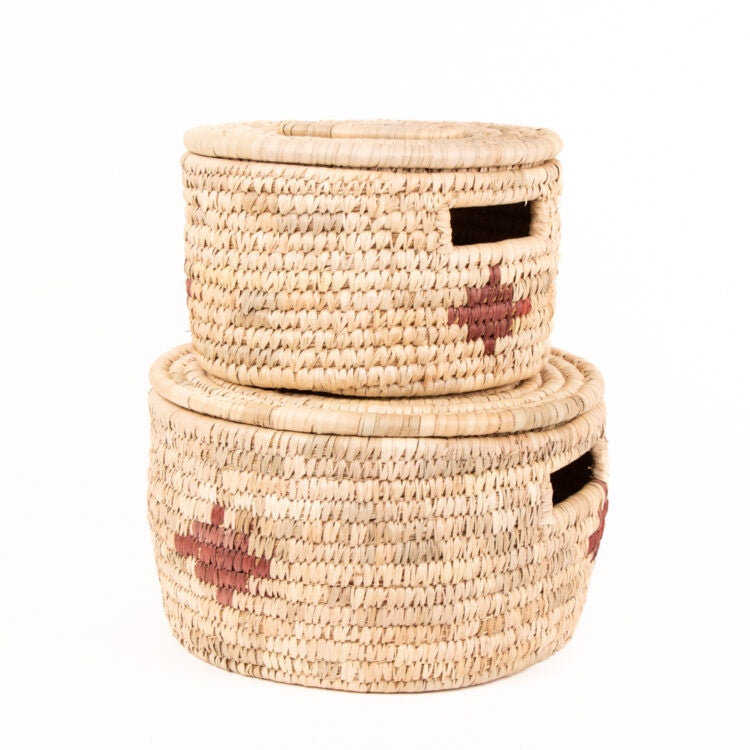 Trade Aid - Round Lidded Basket - Small