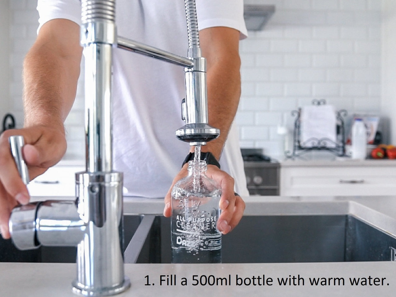 Dazz - Reusable Glass Bottle - Bathroom Cleaner