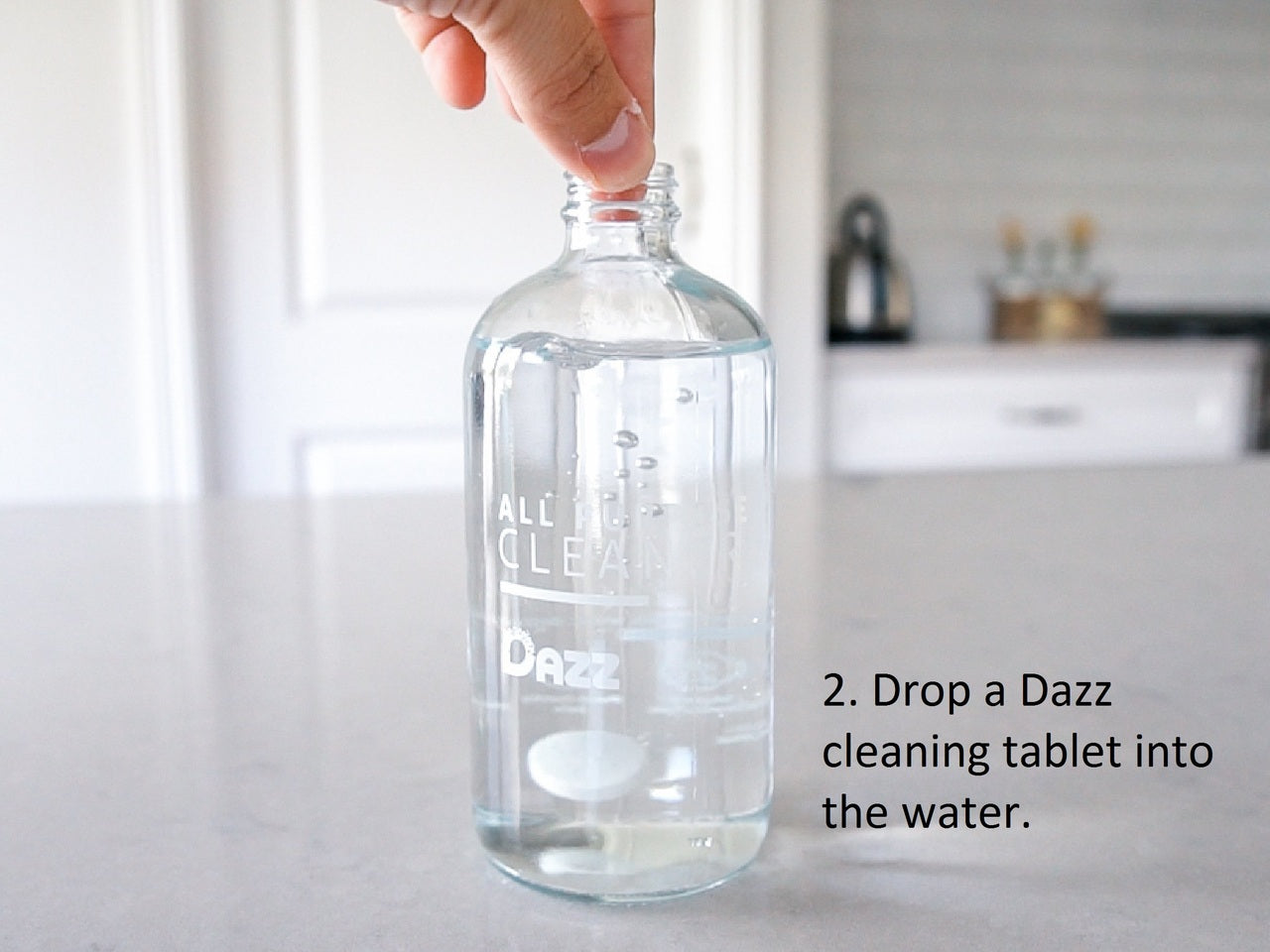 Dazz - Reusable Glass Bottle - Bathroom Cleaner
