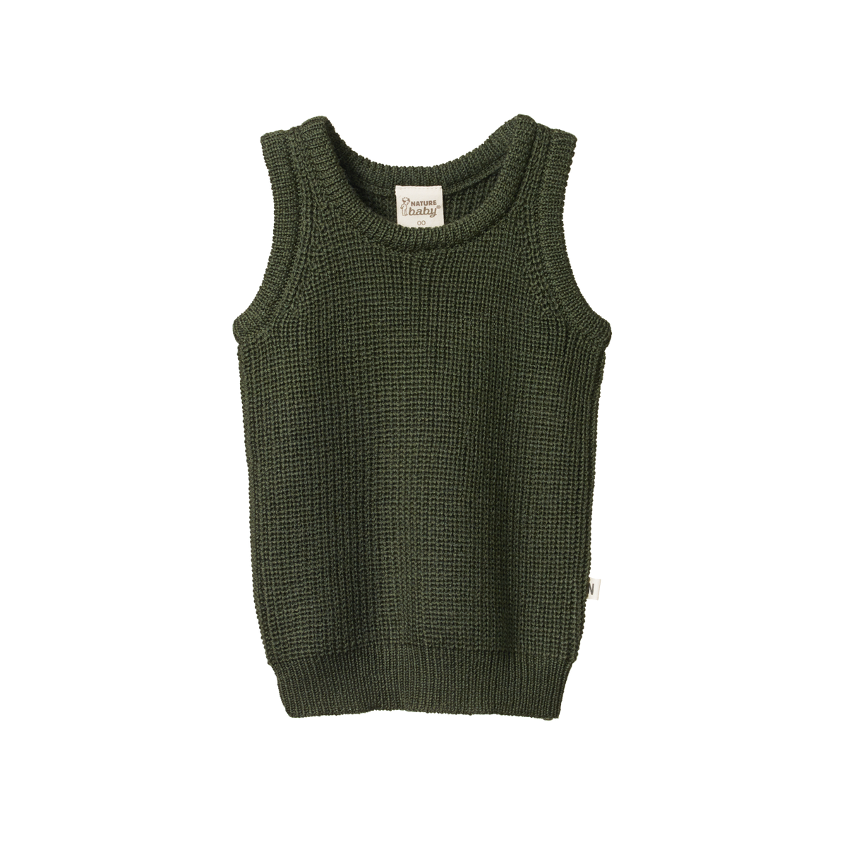 Nature Baby - Merino Knit Vest - Thyme Chunky